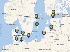 Mapa plavby