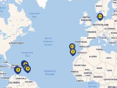 Mapa plavby