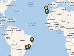 Mapa plavby